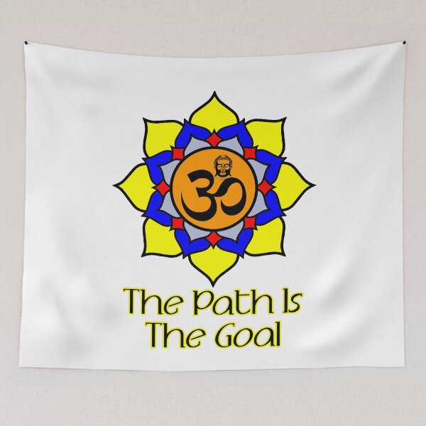 Item preview, 'The Path Is The Goal' Buddhist Designs - Karma Collection designed and sold by Ridiculam Toga.