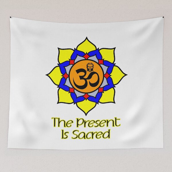 Item preview, 'The Present is Sacred' Buddhist Designs - Karma Collection designed and sold by Ridiculam Toga.