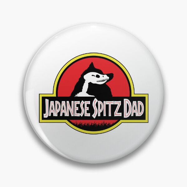 Item preview, (For Bright Background) Jurassic Japanese Spitz Dad designed and sold by More Cute Dogs.