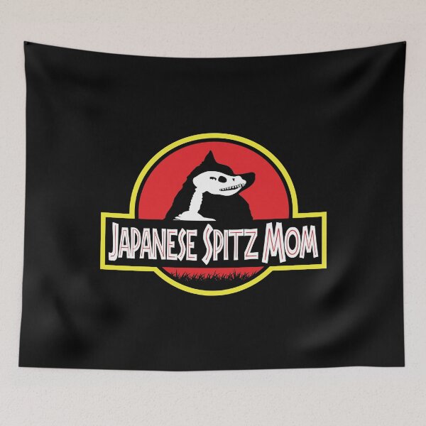 Item preview, (For Dark Background) Jurassic Japanese Spitz Mom designed and sold by More Cute Dogs.
