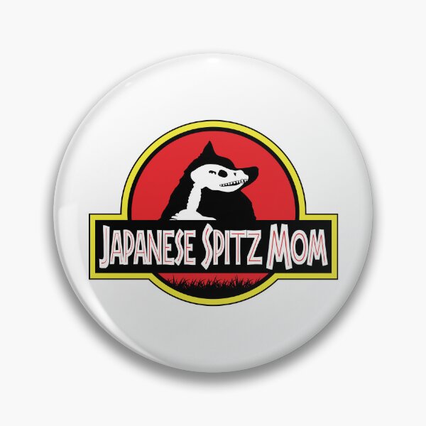 Item preview, (For Bright Background) Jurassic Japanese Spitz Mom designed and sold by More Cute Dogs.
