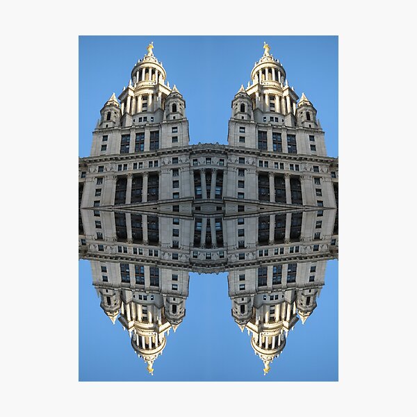  Architectural fantasies on the theme of Manhattan Photographic Print