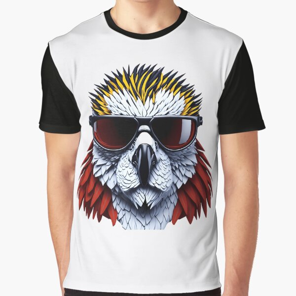 Aperçu de l'œuvre Gangster Eagle portant des lunettes créée et vendue par artist-mac.