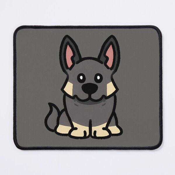 Artikelvorschau, Tiny German sherpherd cute artistic dog kawaii entworfen und verkauft von MDCGraphics.