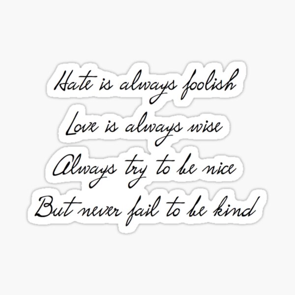 12th Doctor Regeneration Quote Sticker