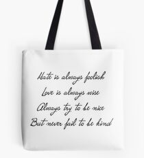 12th Doctor Regeneration Quote Tote Bag