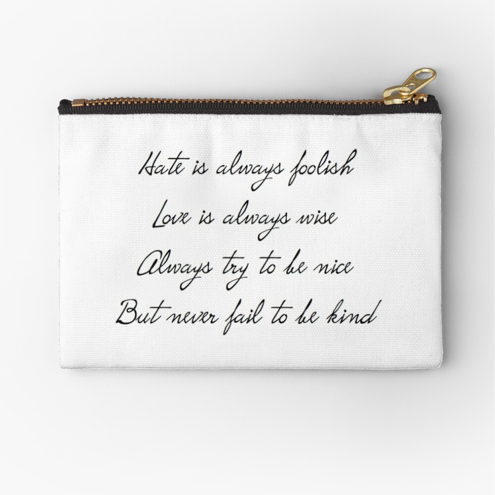 "12th Doctor Regeneration Quote" Zipper Pouch by delennjadzia | Redbubble