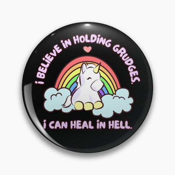 Item preview, I Believe In Holding Grudges Cute Unicorn designed and sold by ChiweenieHobbit.