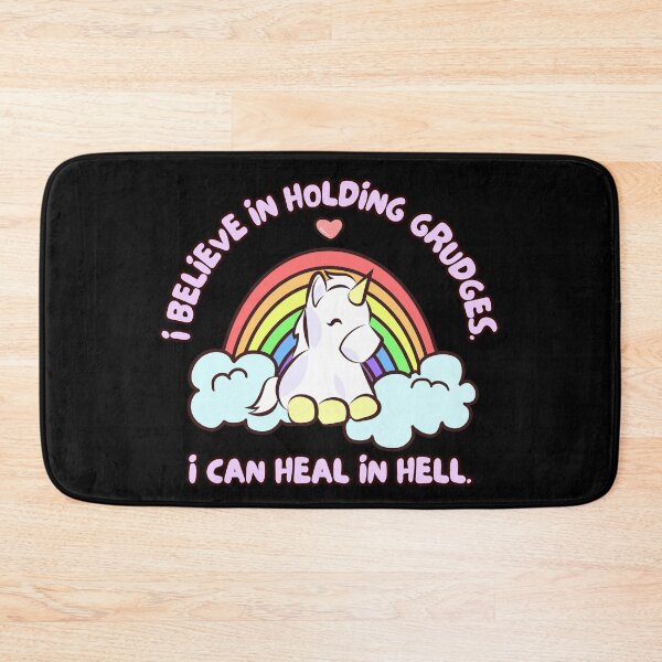 Item preview, I Believe In Holding Grudges Cute Unicorn designed and sold by ChiweenieHobbit.