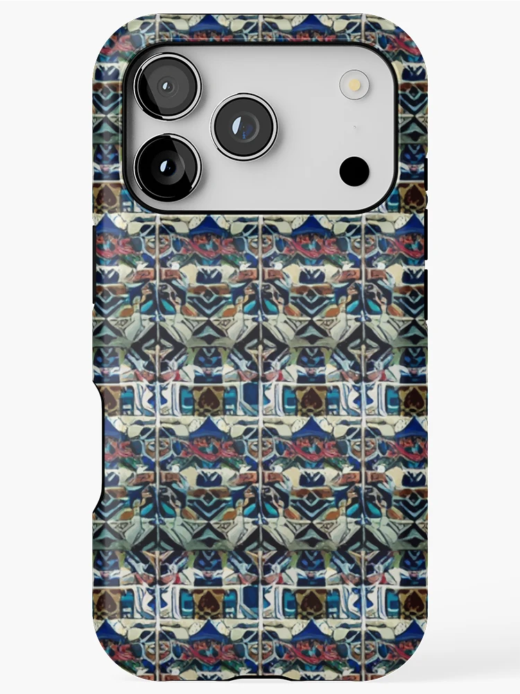 Thumbnail 1 of 4, iPhone Case, Retro Tile Pattern Colorful designed and sold by RetroTile.