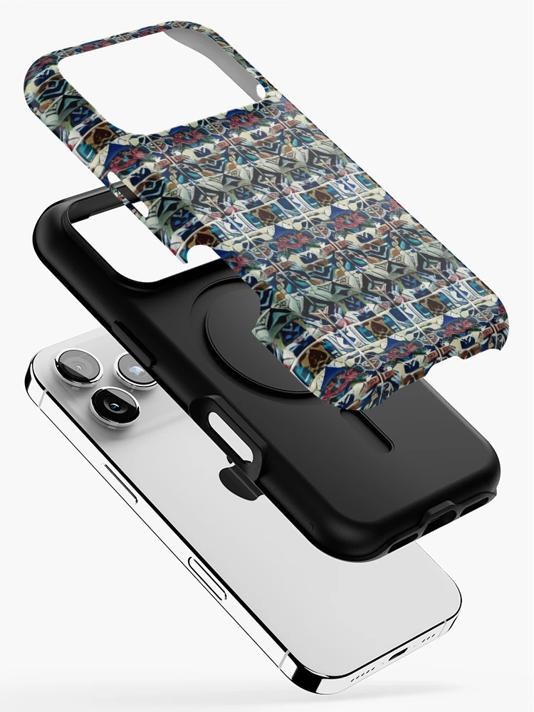 Thumbnail 2 of 4, iPhone Case, Retro Tile Pattern Colorful designed and sold by RetroTile.