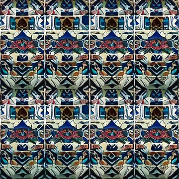 Artwork thumbnail, Retro Tile Pattern Colorful by RetroTile