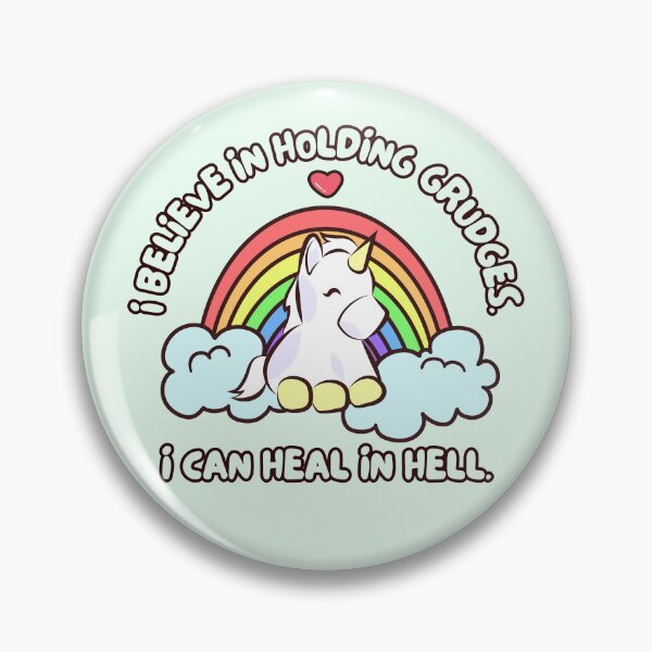 Item preview, I Believe In Holding Grudges Cute Unicorn designed and sold by ChiweenieHobbit.