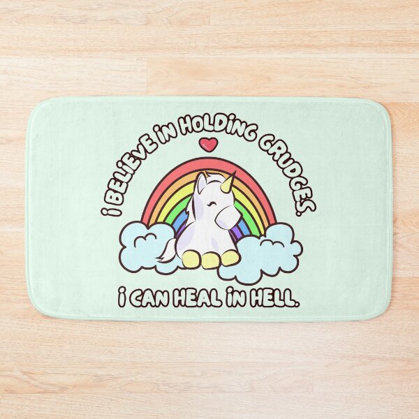Item preview, I Believe In Holding Grudges Cute Unicorn designed and sold by ChiweenieHobbit.