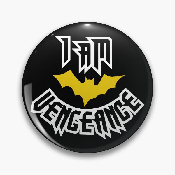 Item preview, I am vengeance! yellow - black - white - dark background version designed and sold by MaesterAemon.