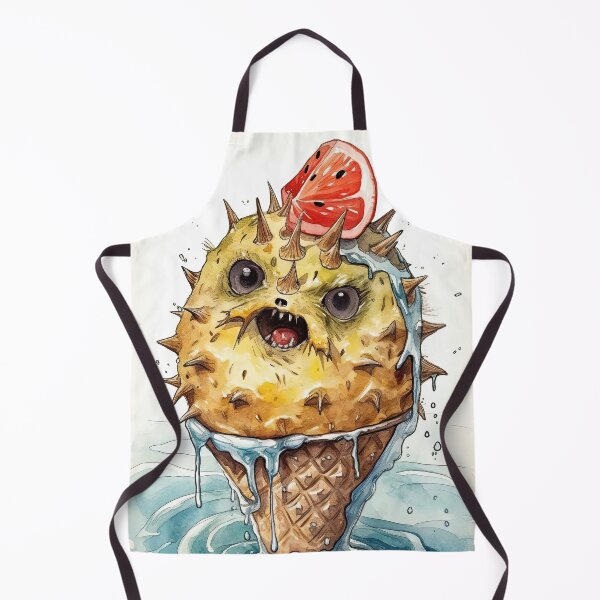 Item preview, Pufferfish Ice Cream Cone designed and sold by prettykaler.
