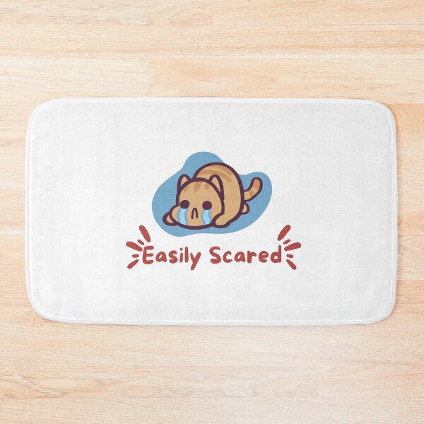 Item preview, Easily Scared Fraidy Cat Cute designed and sold by ThumboArtBumbo.