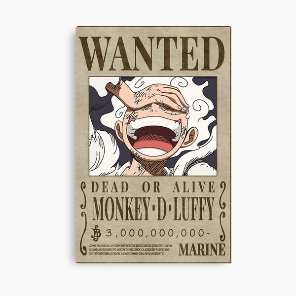 One Piece - Luffy in Wano Artwork Poster Emoldurado, Quadro em