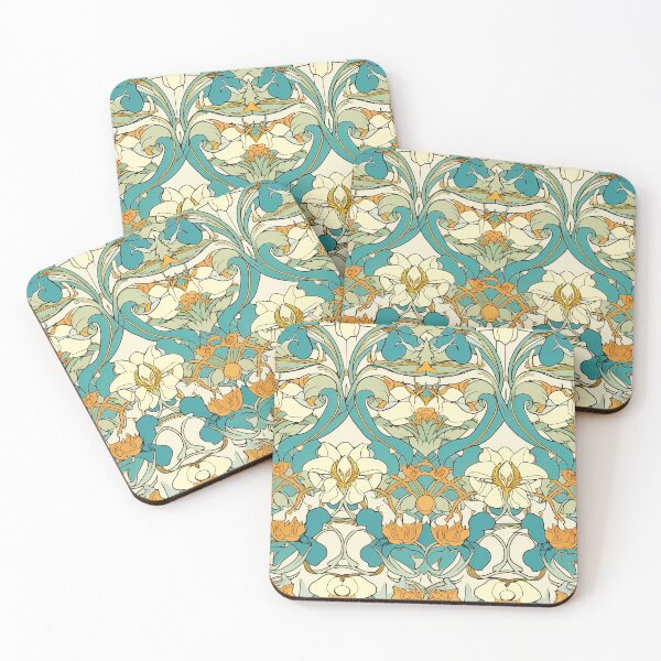 Item preview, Nouveau Flower Pattern Tileable designed and sold by Nouvyka.