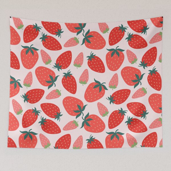 Aperçu de l'œuvre Modèle sans couture de fraises rouges créée et vendue par Acim0.