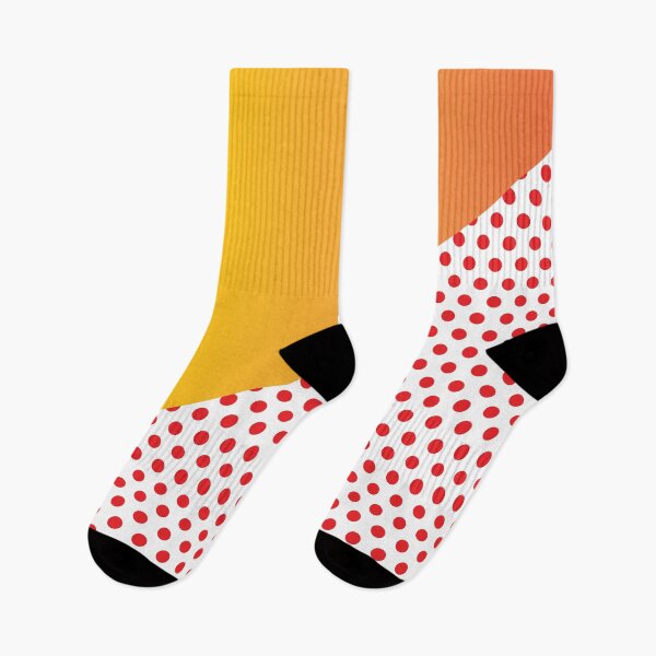 Aperçu de l'œuvre Triangle et pois | Motifs mixtes | Dégradé orange et rouge créée et vendue par rsty11.