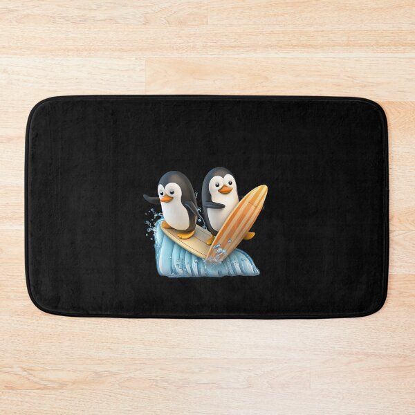 Item preview, Funny penguins on a surfboard designed and sold by MagicWardrobe.