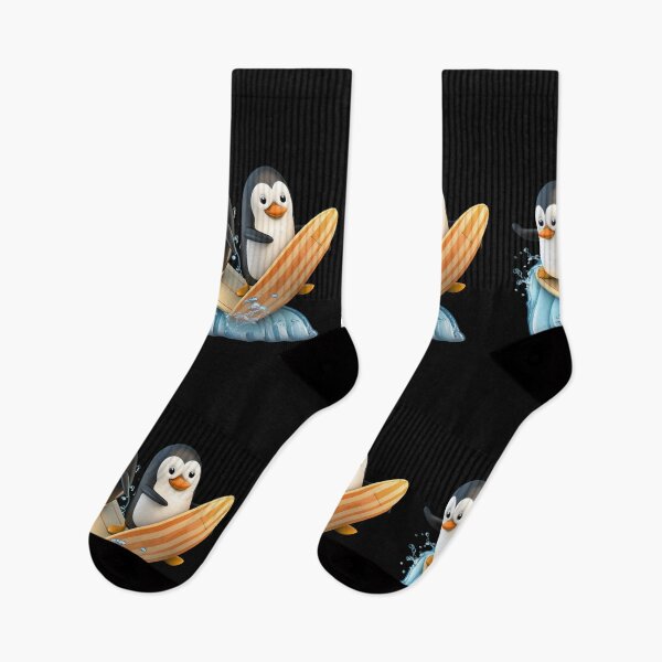 Item preview, Funny penguins on a surfboard designed and sold by MagicWardrobe.