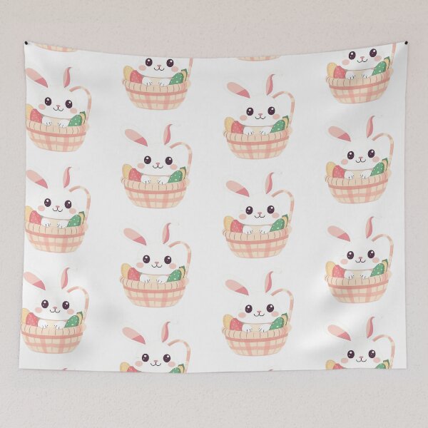 Item preview, Cute Easter Bunny in Basket designed and sold by octavilie.