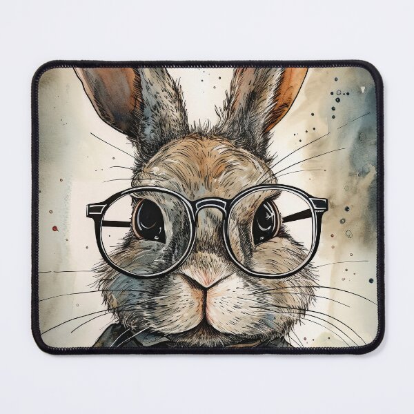 Item preview, Rabbit With Glasses designed and sold by prettykaler.