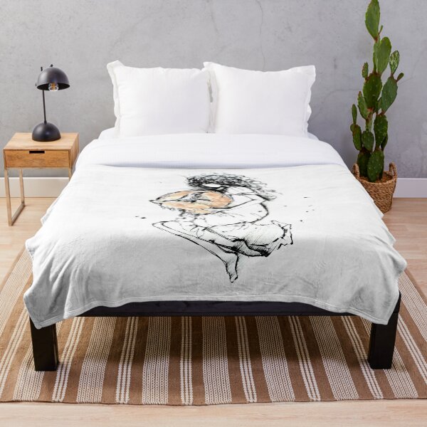 Aperçu de l'œuvre Dessin d'une fille dormant avec un renard appelé Wild and Free créée et vendue par Running Duck Studio.