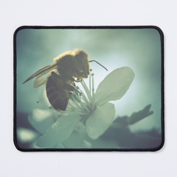 Item preview, Bee collecting nectar designed and sold by DiffractiveArt.