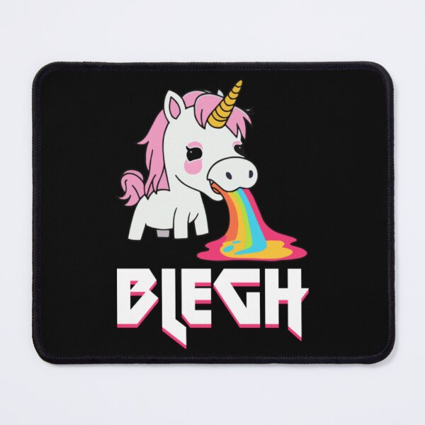 Item preview, Blegh Heavy Metal Metalcore Deathcore Unicorn6 designed and sold by graffsparkle.