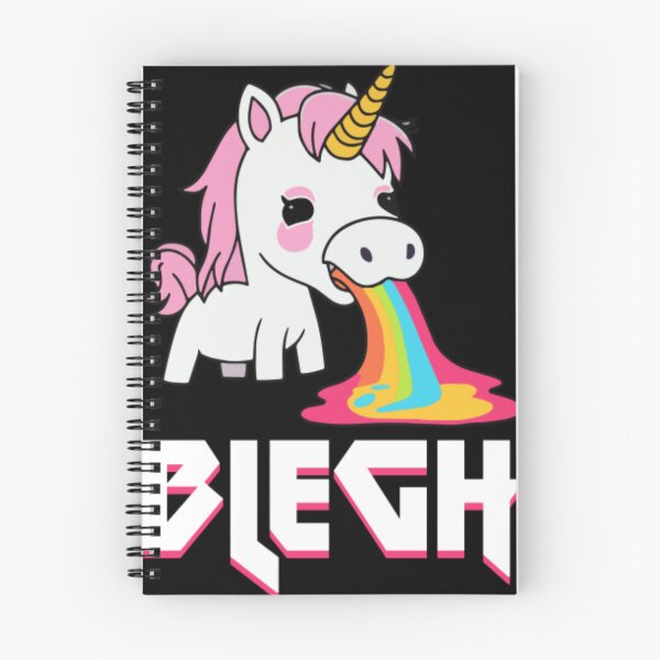 Item preview, Blegh Heavy Metal Metalcore Deathcore Unicorn6 designed and sold by graffsparkle.