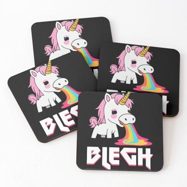 Item preview, Blegh Heavy Metal Metalcore Deathcore Unicorn6 designed and sold by graffsparkle.