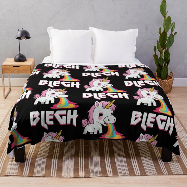 Item preview, Blegh Heavy Metal Metalcore Deathcore Unicorn6 designed and sold by graffsparkle.