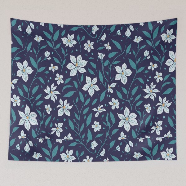 Item preview, Cosmic Jasmine Garden Throw Blanket, Flower Throw Blanket designed and sold by Customize Shirts.