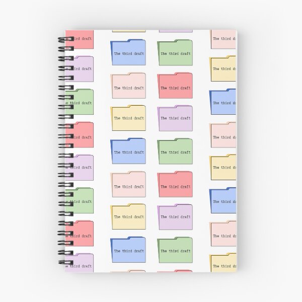 Item preview, Cute pastel PC folder sticker pack for writers. The third draft. designed and sold by CreativeStrand.
