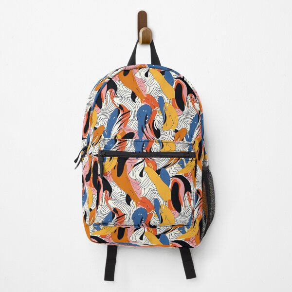 Item preview, Abstract Art Colorful Pattern Design.( Black background ) designed and sold by SMALL BEAR ART.