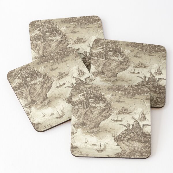 Item preview, Dragon Island Pattern designed and sold by MAF_Merch.