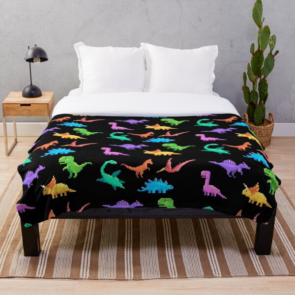 Item preview, Pixel Colorful Dinosaur Seamless Pattern, Pixel Dinosaur Seamless Pattern Design Comforter designed and sold by Zentinels.