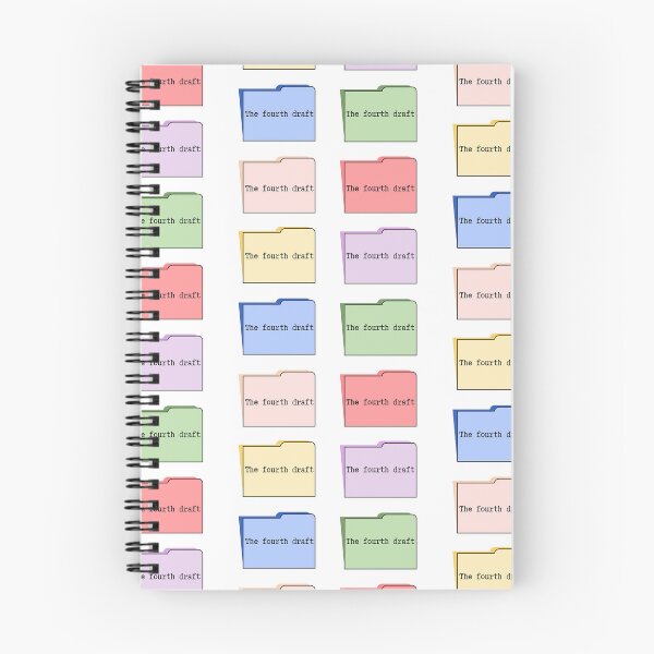Item preview, Cute pastel PC folder sticker pack for writers. The fourth draft. designed and sold by CreativeStrand.