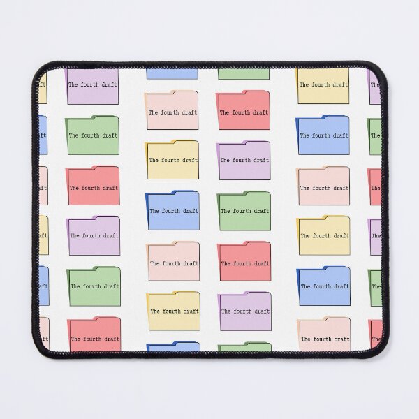 Item preview, Cute pastel PC folder sticker pack for writers. The fourth draft. designed and sold by CreativeStrand.