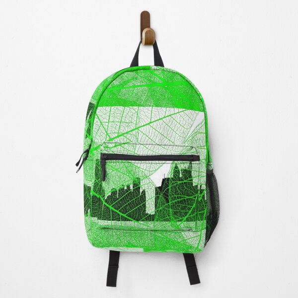Item preview, Leaves veins over the city skyline - Abstract designed and sold by Fantabuloustef.