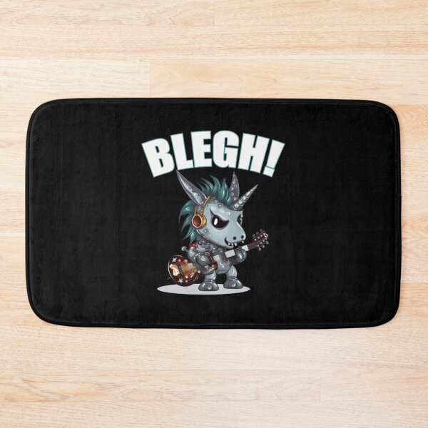 Item preview, Blegh Heavy Metal Metalcore Deathcore Unicorn4 designed and sold by graffsparkle.