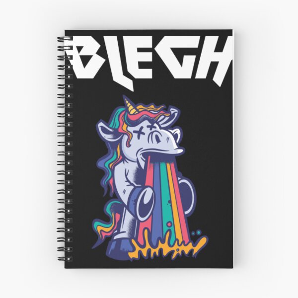 Item preview, Blegh Heavy Metal Metalcore Deathcore Unicorn5 designed and sold by graffsparkle.