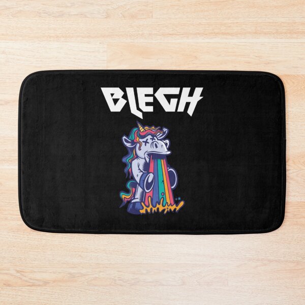 Item preview, Blegh Heavy Metal Metalcore Deathcore Unicorn5 designed and sold by graffsparkle.