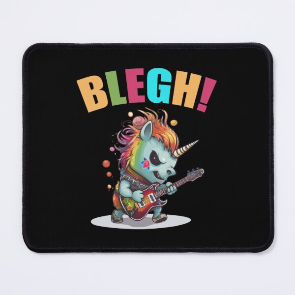 Item preview, Blegh Heavy Metal Metalcore Deathcore Unicorn7 designed and sold by graffsparkle.