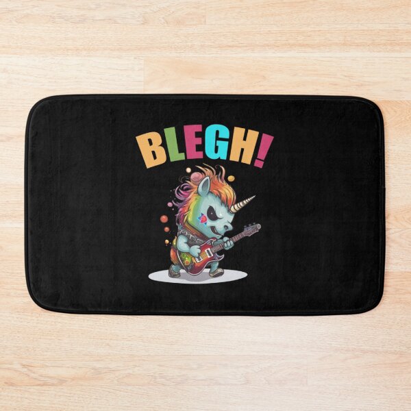 Item preview, Blegh Heavy Metal Metalcore Deathcore Unicorn7 designed and sold by graffsparkle.