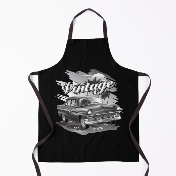 Item preview, Black classic car and palm beach under the full moon night vintage style designed and sold by SetthaSK.