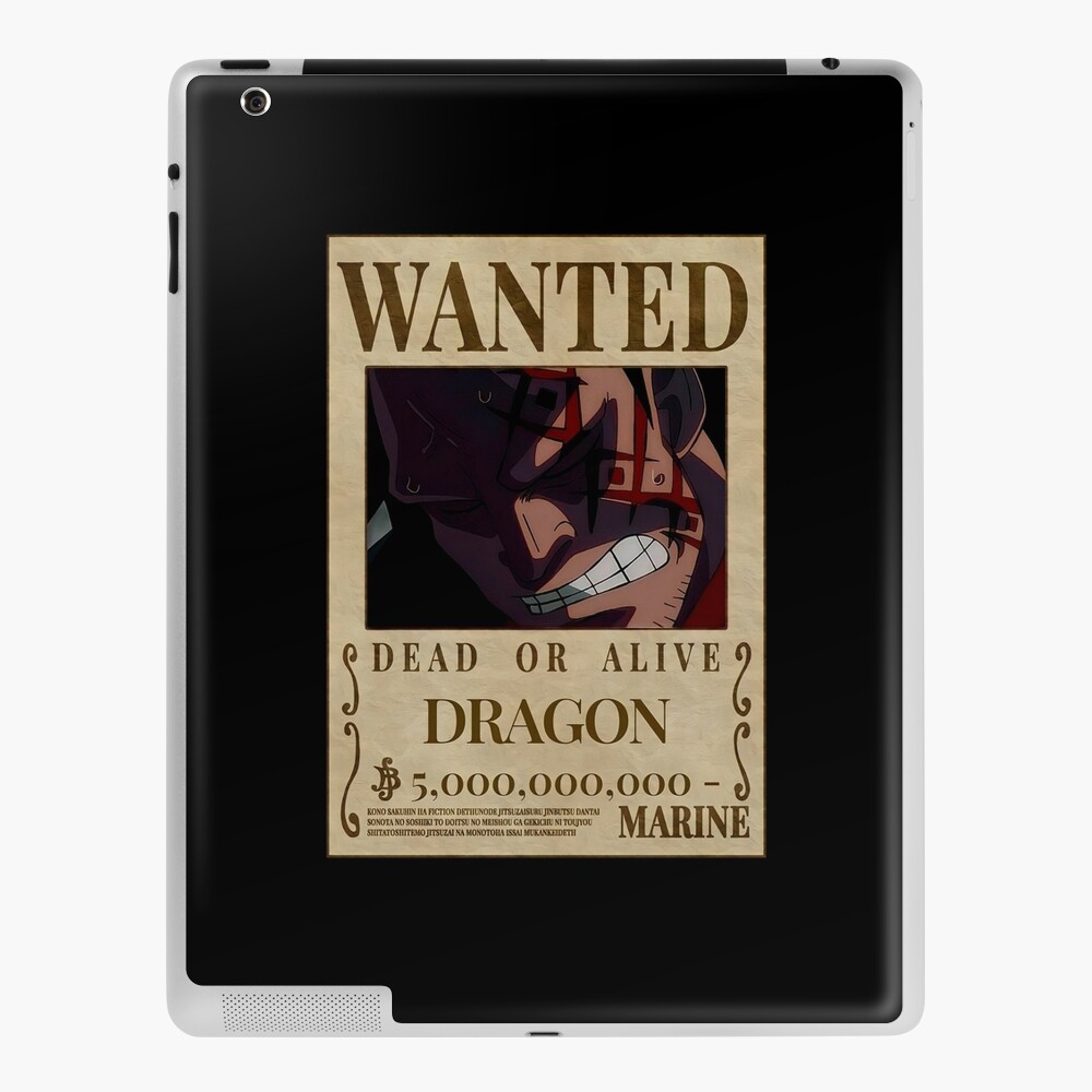 Monkey D Dragon Wanted Poster One Piece iPad Case & Skin for Sale